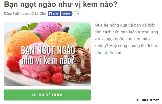 Bạn ngọt ngào như vị kem nào