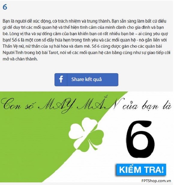 Con số may mắn của bạn là gì?
