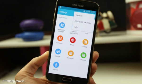 Android Lollipop trên Galaxy S5 với thiết kế giao diện phẳng