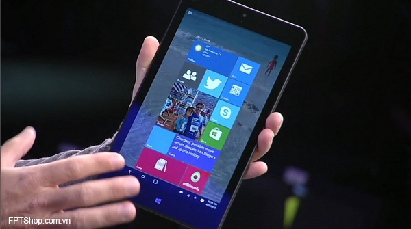 Windows 10 cung cấp các trải nghiệm tốt hơn trên máy tính bảng