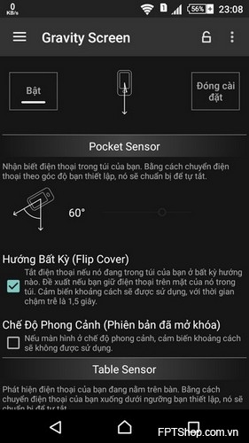 Hướng dẫn cài đặt ứng dụng Gravity Screen