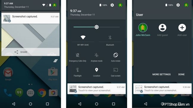 Giao diện Nexus 5