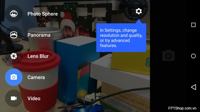 Chế độ camera Google Nexus 5