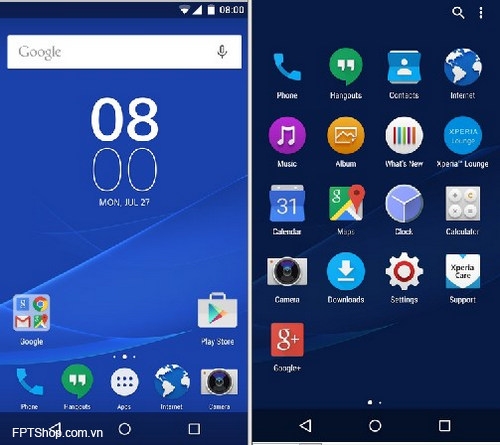 Sẽ chạy trên giao diện người dùng hoàn toàn mới của Sony?