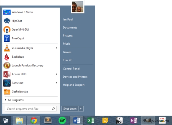 3. ModernMix và một sự thay thế cho nút Start menu
