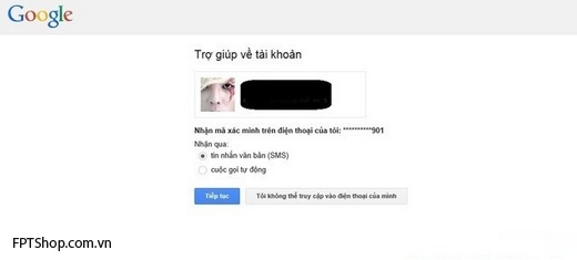 cách dùng số điện thoại với mã xác minh là tin nhắn