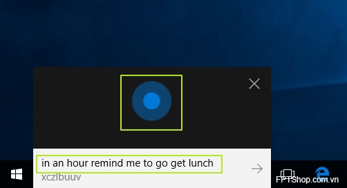 Viết hoặc nói câu lệnh “remind me to [activity] in [timeframe]” hoặc là “[timeframe] remind me to [activity]”.