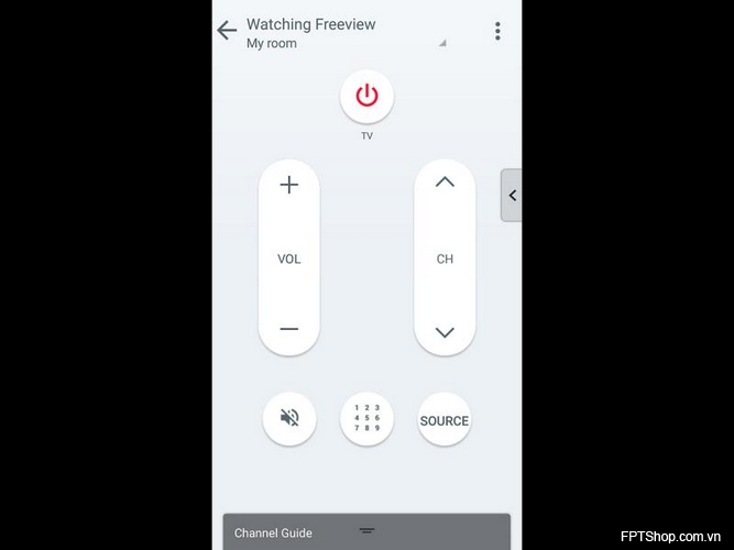 Cài đặt chế độ điều khiển TV