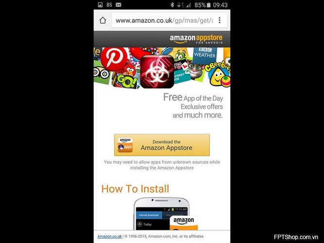Hãy tải Amazon App Store