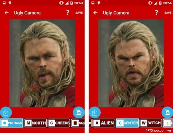 Ứng dụng Ugly camera