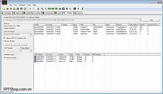 AirGrab WiFi Radar phần mềm phân tích mạng Wifi cho Mac OS X