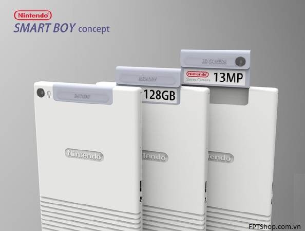 Ý tưởng Smartphone Nintendo Smart Boy độc đáo với thiết kế hiện đại