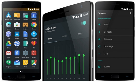 OnePlus 2 được thiết kế để chạy trên hệ điều hành OxygenOS