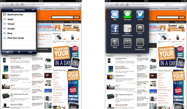 Pad Mini mang đến cảm giác duyệt web rất thoải mái với trình duyệt web Safari