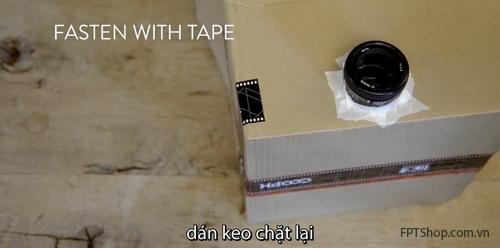 8.Chụp ảnh bằng máy chiếu tự chế