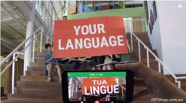 Google Dịch 27 ngôn ngữ thông qua camera