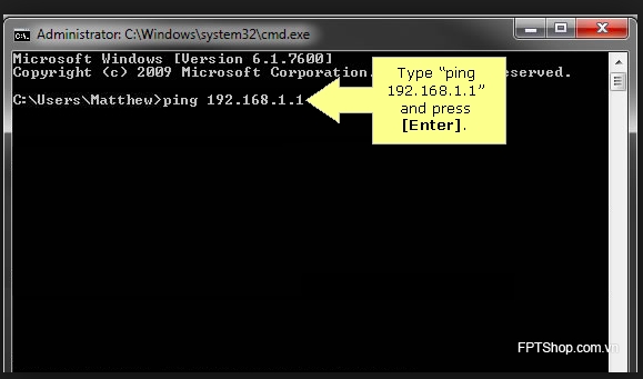 Kiểm tra tốc độ mạng bằng Ping test