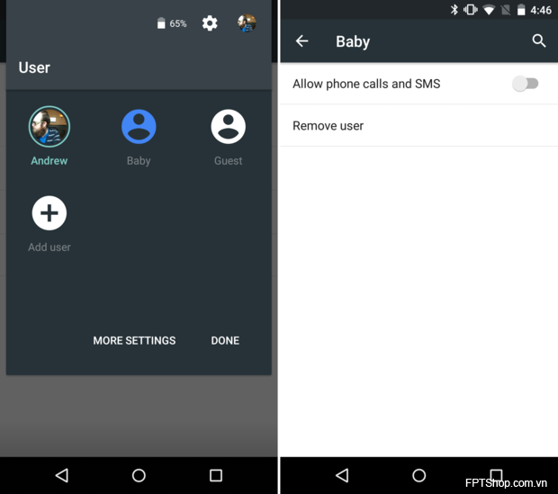 Thiết lập Profile giới hạn