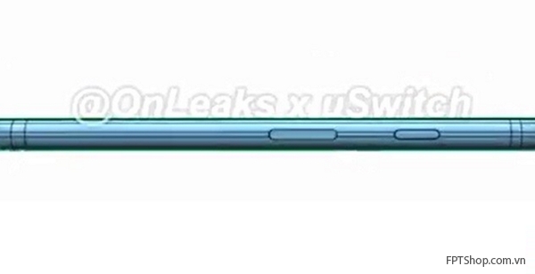 hình ảnh đồ họa mô tả khung máy của chiếc iPhone 6s