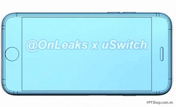 hình ảnh đồ họa mô tả khung máy của chiếc iPhone 6s