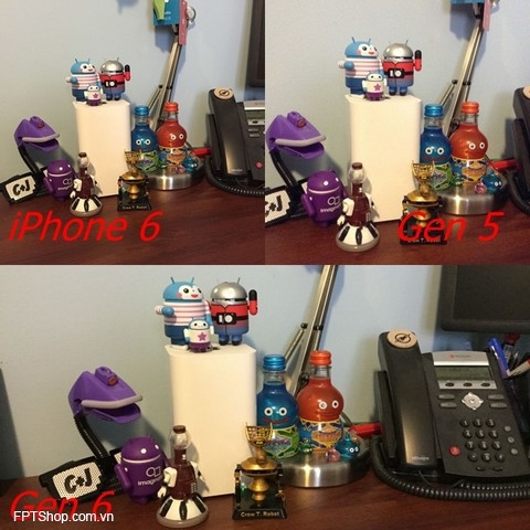 hình ảnh được chụp từ iPhone 6 và thế hệ iPod tiền nhiệm