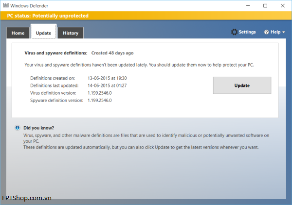 Kiểm tra tính năng bảo mật