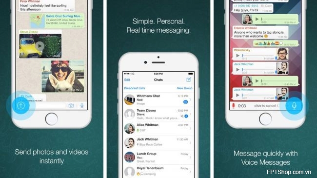 Ứng dụng WhatsApp cài đặt trên iOS