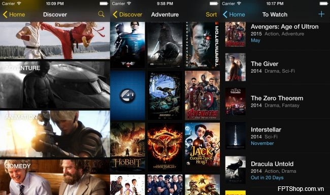 TodoMovies là một danh sách những việc cần làm cho phim.