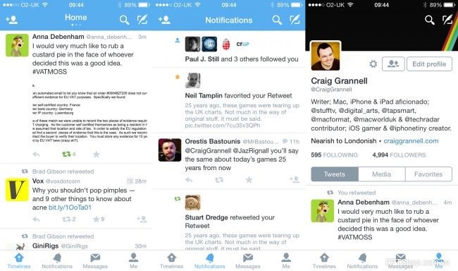 Twitter cho iPhone nổi bật với Connect và Discover views