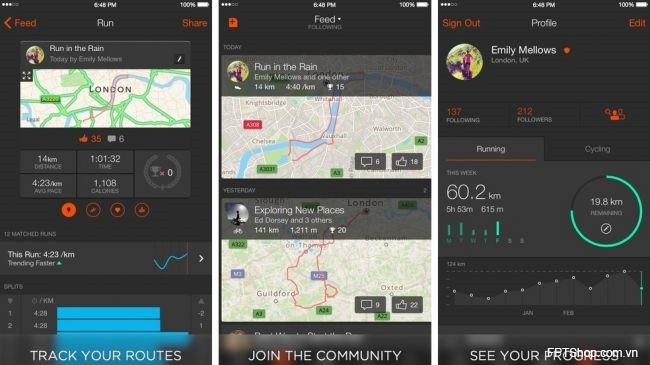 Strava là một công cụ smartphone thể dục tốt nhất