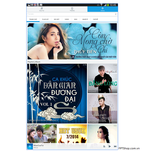 Ứng dụng Nhạc của tui