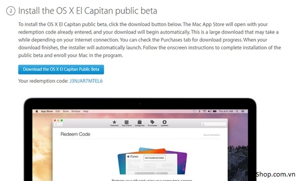 Cách thức tham gia chương trình OS X EI Capitan Public Beta của Apple