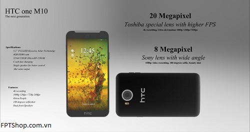 Giá và ngày ra mắt dự kiến của HTC One M10-2