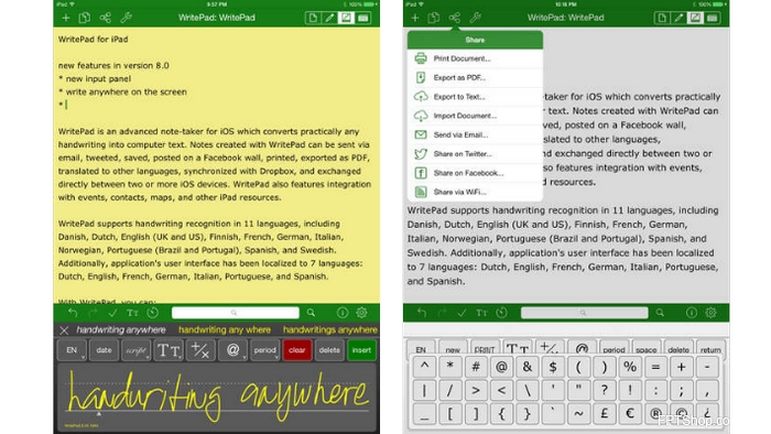 WritePad for iPad ($7.99)