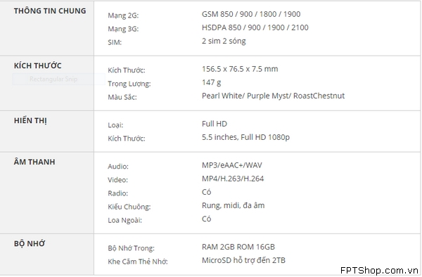 Cấu hình HTC One E9 Dual