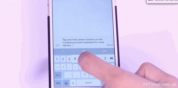 Mẹo viết tin nhắn thần tốc trên iPhone