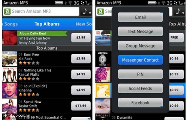 Amazon MP3 for BlackBerry