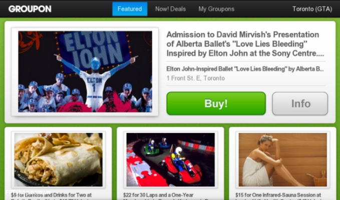 Groupon for BlackBerry