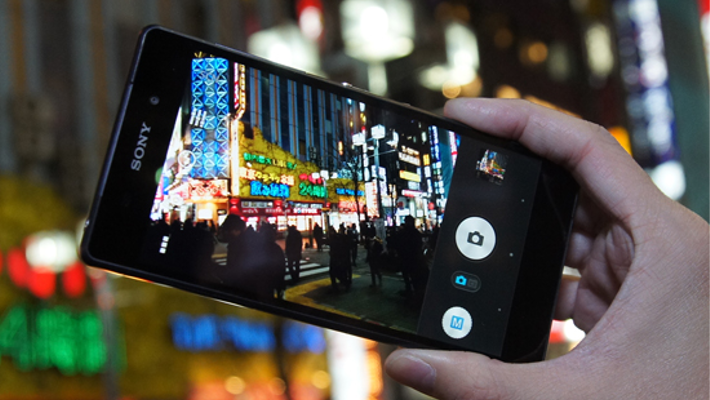 camera của sony experia Z2 cũng không tầm thường với 20.7 megapixel