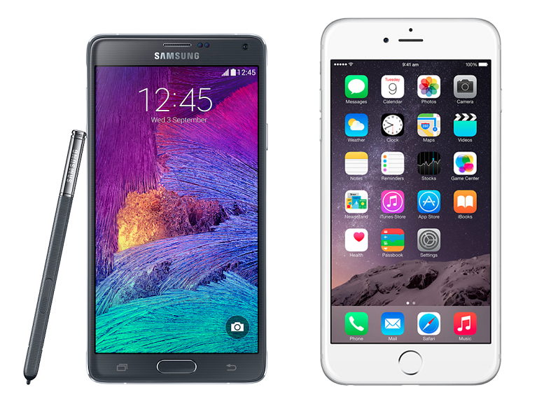 iPhone 6 Plus và Galaxy Note 4