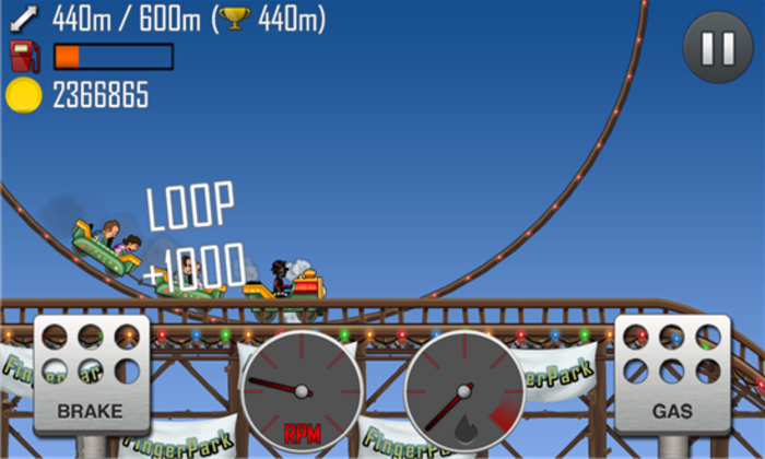 Luyện kỹ thuật lái xe với game Hill Climb Racing