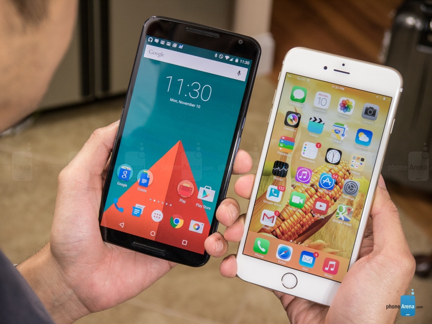 Google Nexus 6 vs Apple iPhone 6 Plus