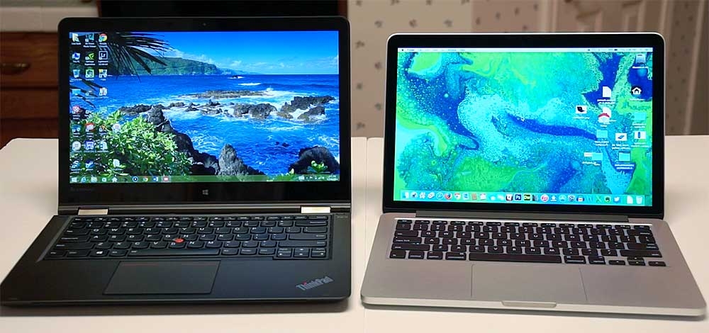 MacBook Pro Retina 13 và Lenovo ThinkPad Yoga 14