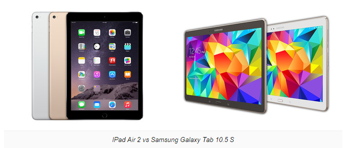 iPad Air 2 và Galaxy Tab S 10.5