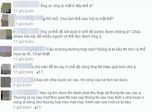 Bạn bè cảm thông với ông Huy