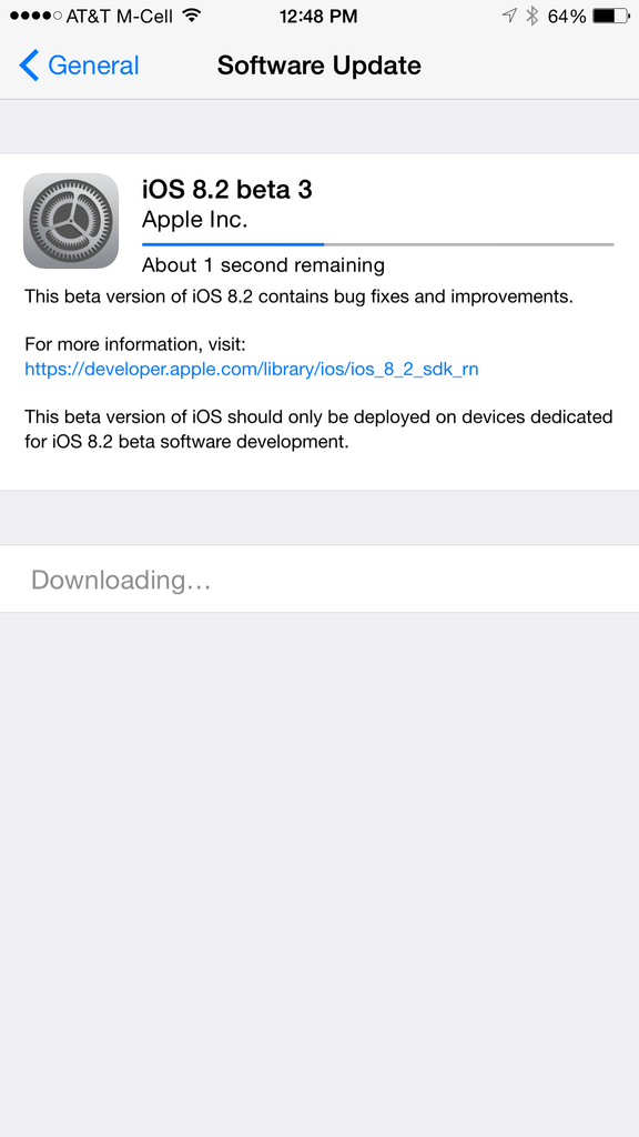 Apple ra mắt bản iOS 8.2 Beta 3