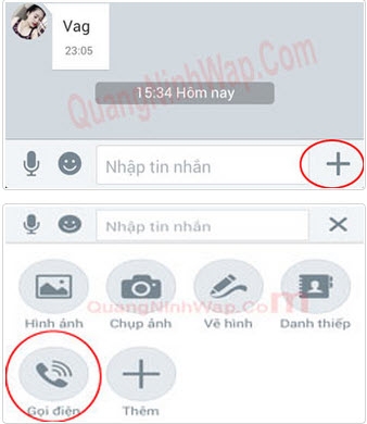 gọi điện trên Zalo