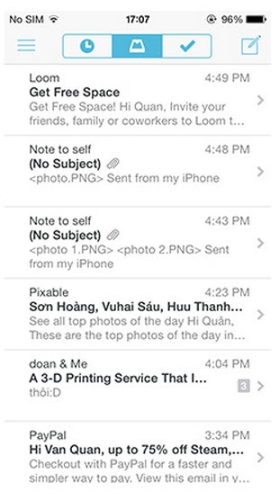 Ứng dụng Email Mailbox