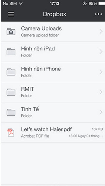 Ứng dụng Dropbox – Boxie