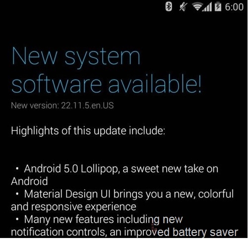 nâng cấp Android 5.0 Lollipop